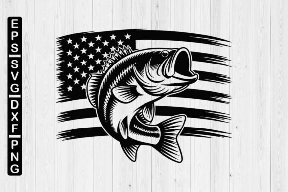 Bass Fishing SVG: Graphics for Crafts & Brand Projects