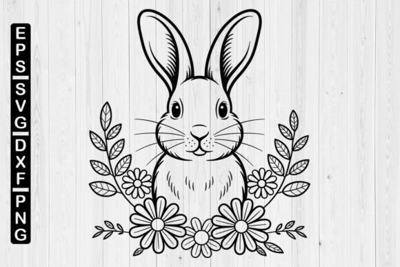 Bunny SVG Graphics for Easter Crafts