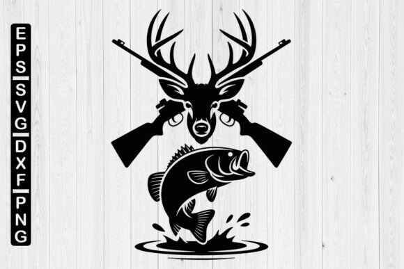 Deer Hunting SVG & Bass Fishing Deer Graphics