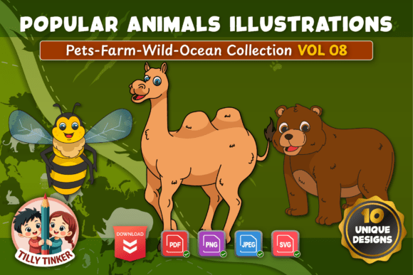 Popular Animals Illustration Vol 08 Graphics